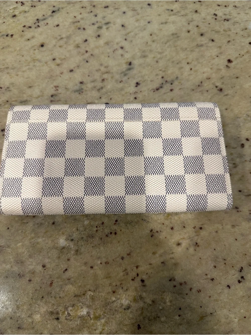 Louis Vuitton Damier Azur Envelope Wallet in White and Blue